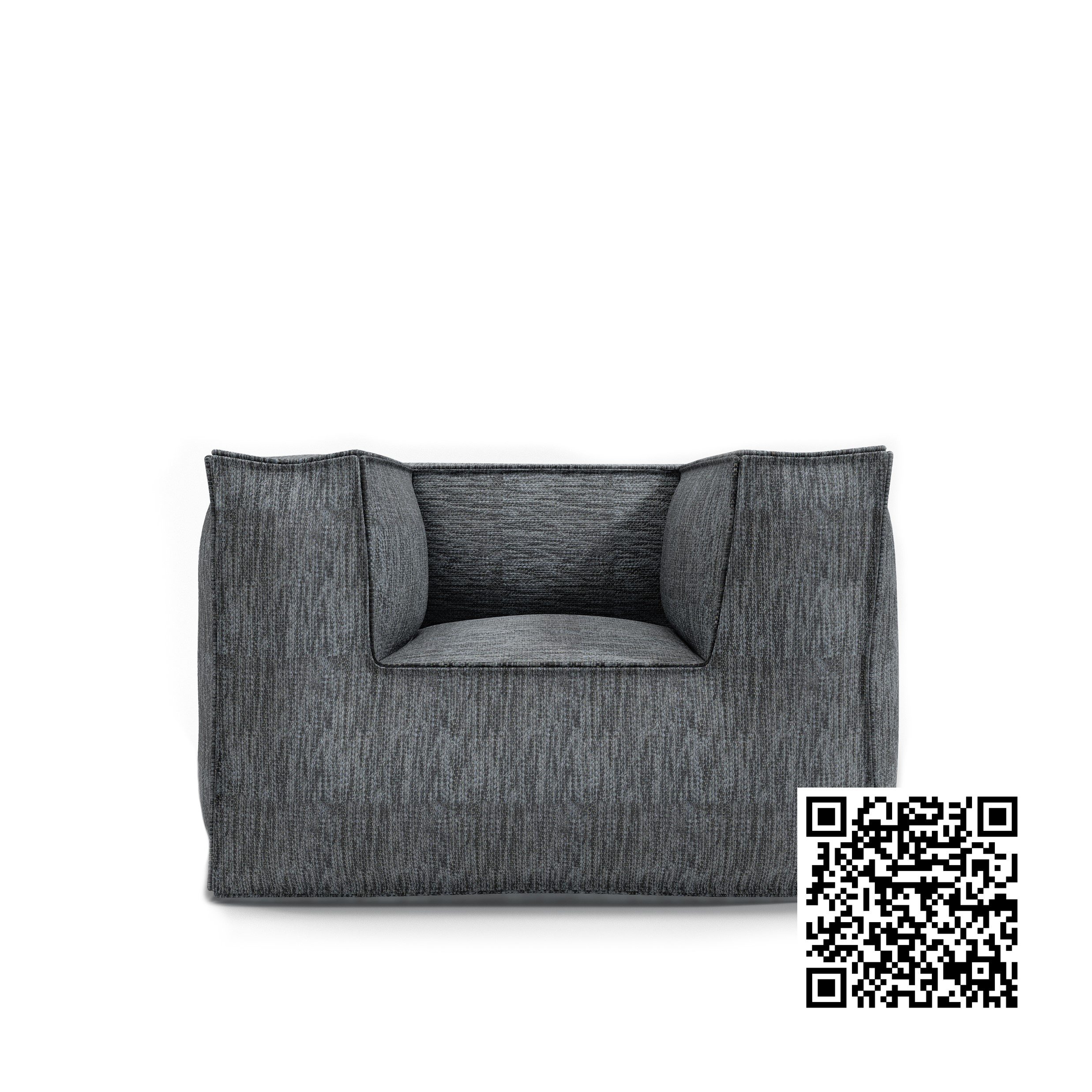 Silky club loungestol lilla - Antracit